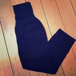 Maternity Cropped Black Pants